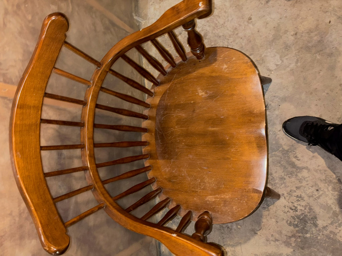 E303 Single vintage solid wood chair