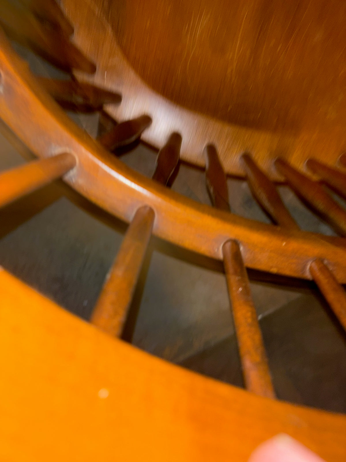 E303 Single vintage solid wood chair