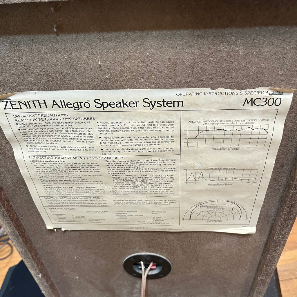 E335 Zenith speakers