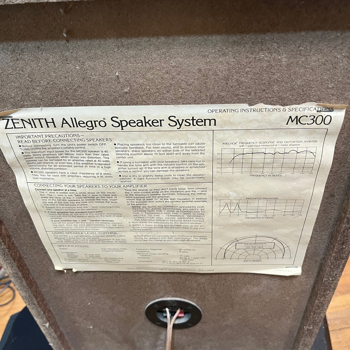 E335 Zenith speakers