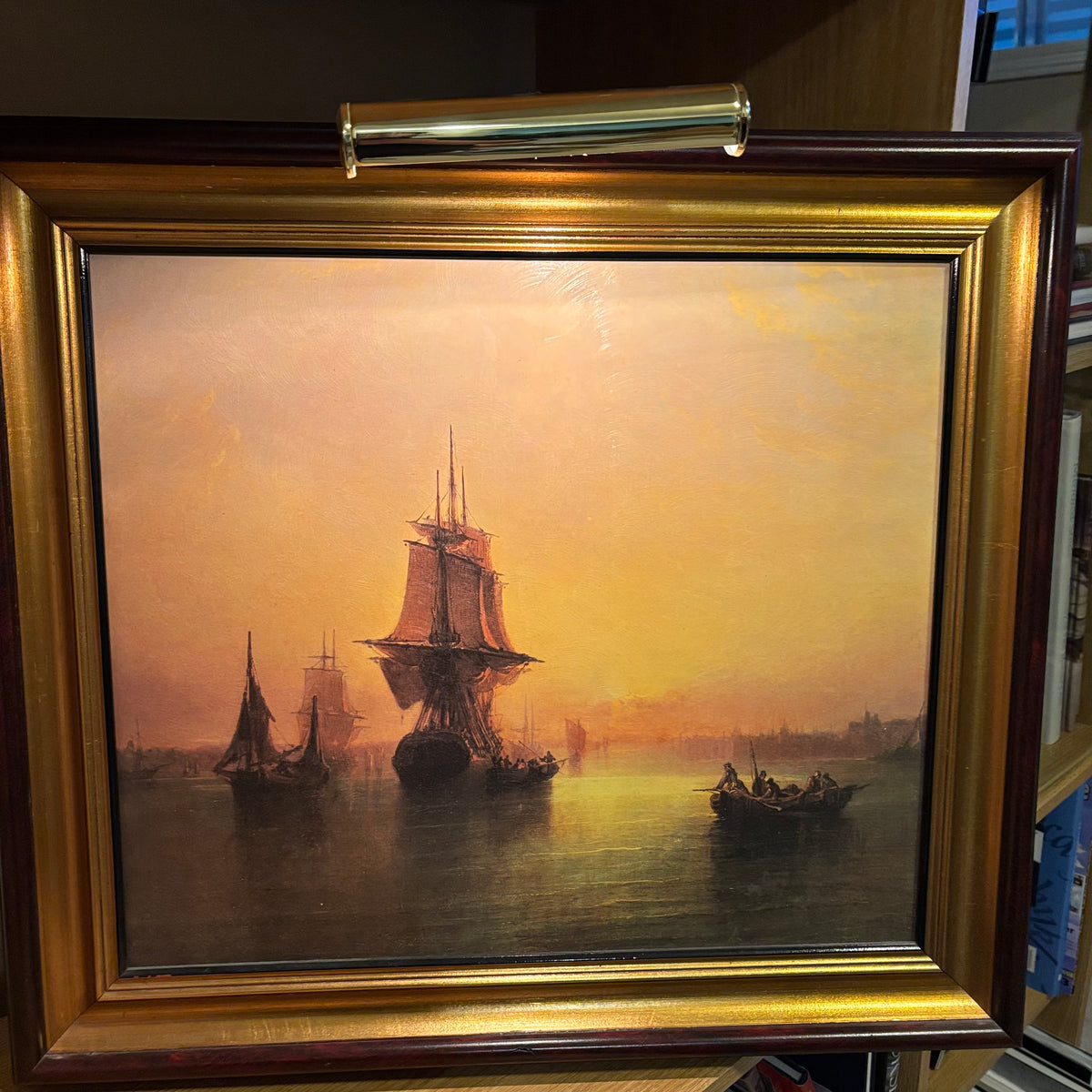 Y124 Vintage artwork (marine sunset, 25" x 22")