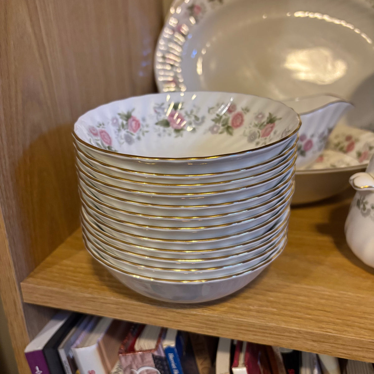 Y125 88 Piece Vintage Minton Spring Bouquet china grouping