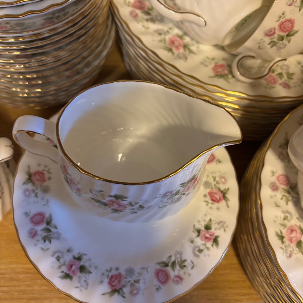 Y125 88 Piece Vintage Minton Spring Bouquet china grouping