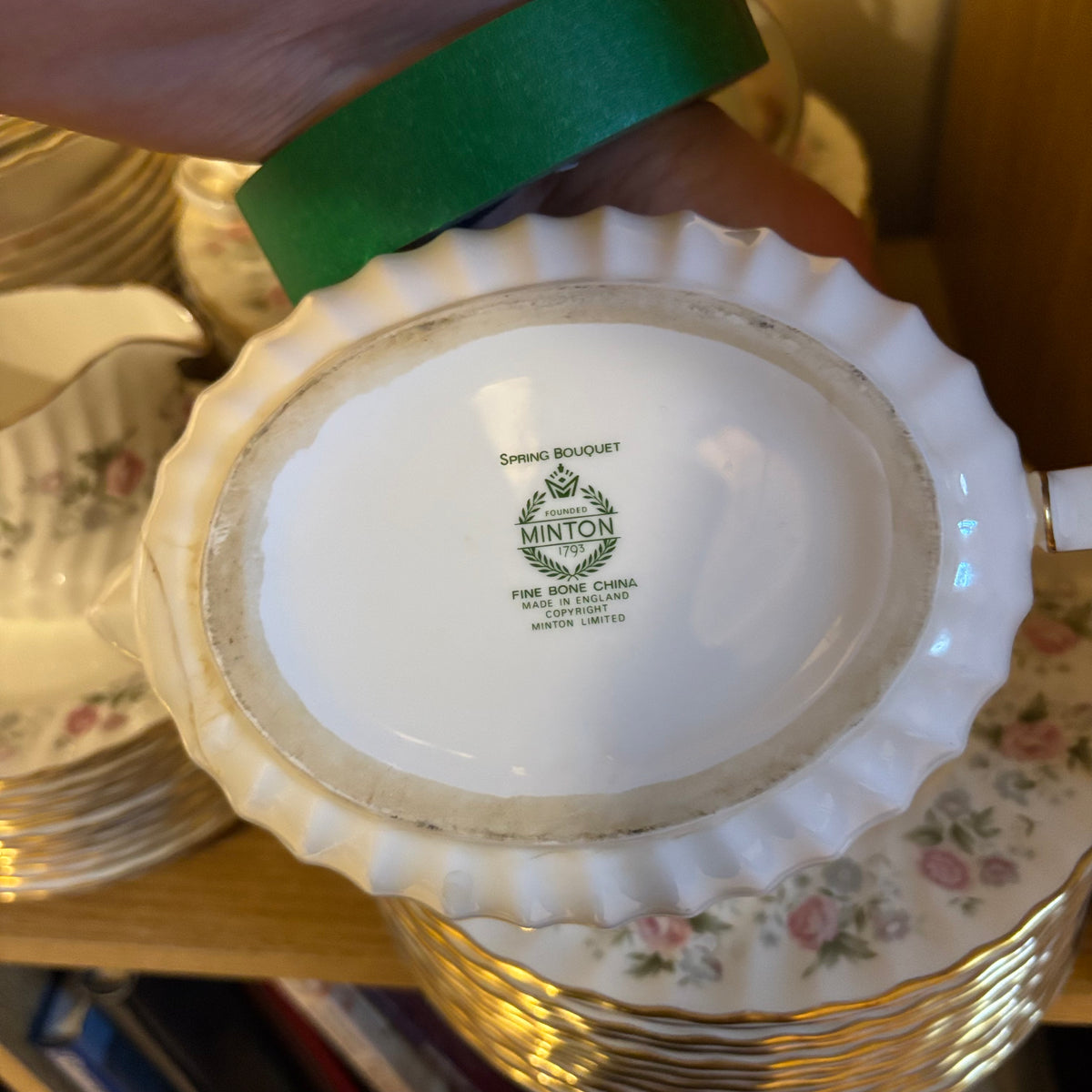 Y125 88 Piece Vintage Minton Spring Bouquet china grouping
