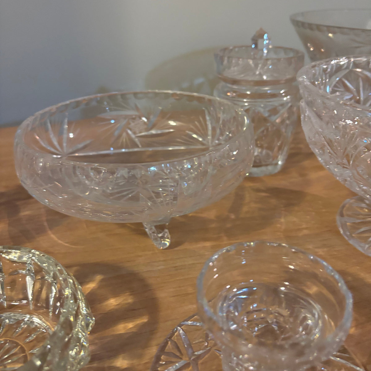 Y127 Vintage Crystal Grouping (candy dishes and more)