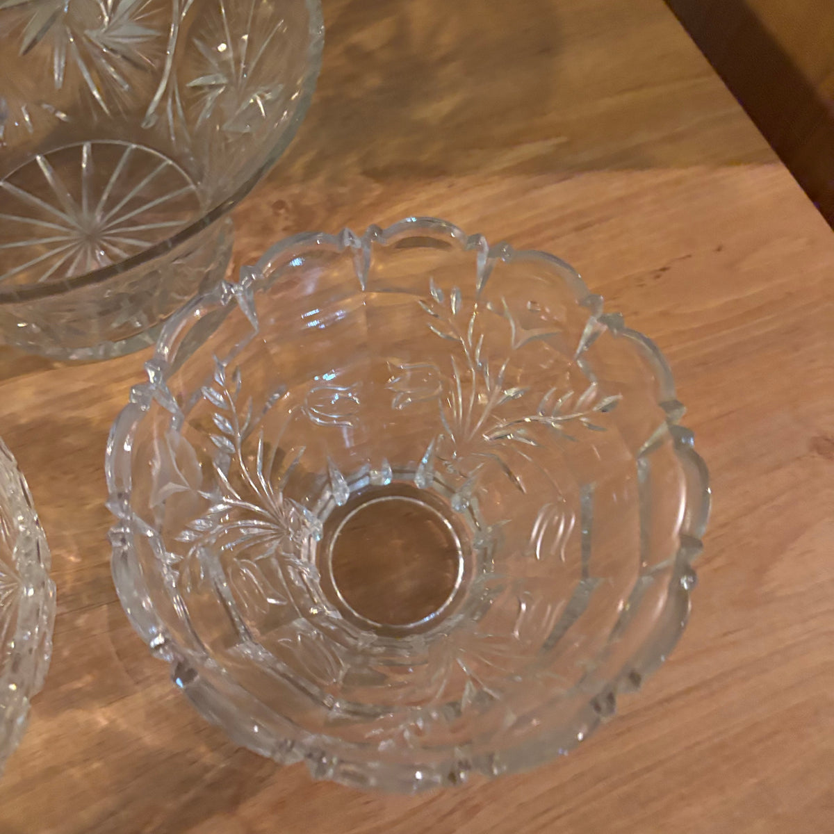 Y127 Vintage Crystal Grouping (candy dishes and more)