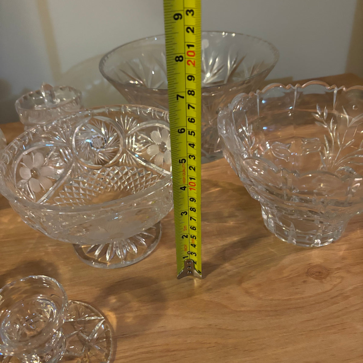 Y127 Vintage Crystal Grouping (candy dishes and more)