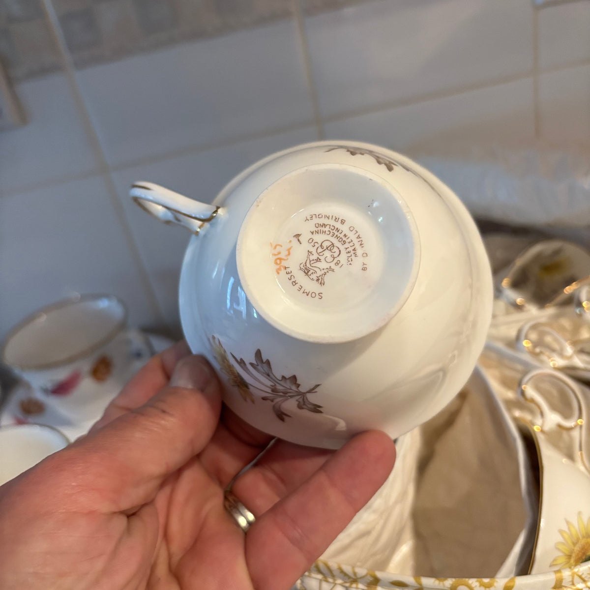 Y135 Assorted China Grouping (Royal Albert, Delphine, and more)