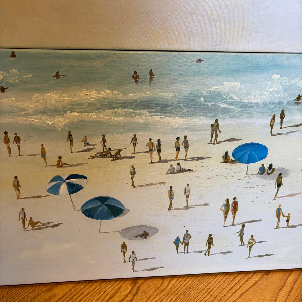 Y137 Set of 2 canvas artworks (beach scenes)