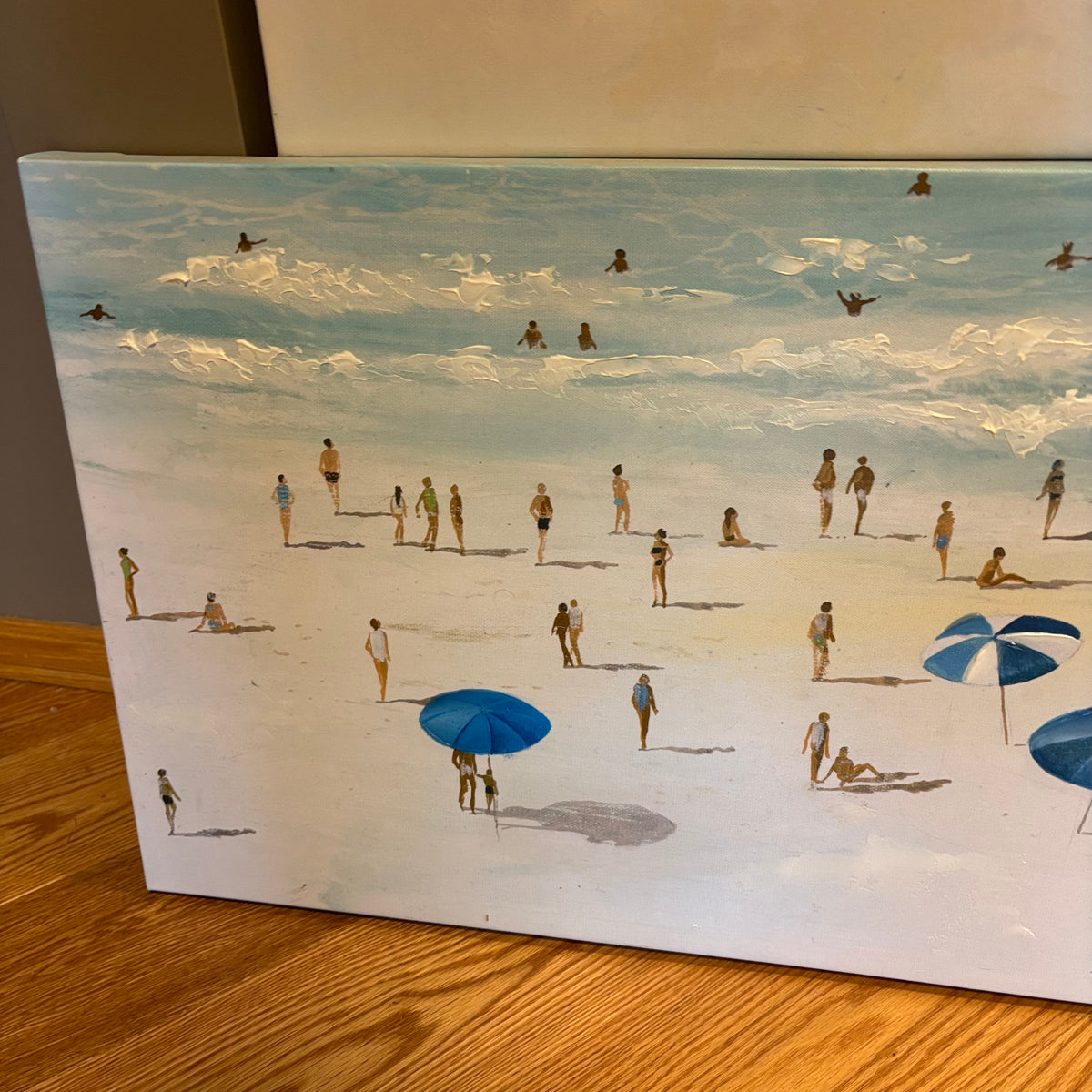 Y137 Set of 2 canvas artworks (beach scenes)