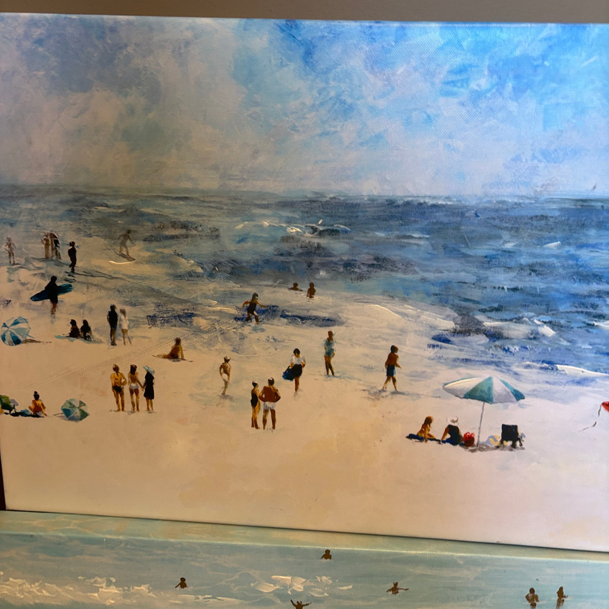 Y137 Set of 2 canvas artworks (beach scenes)