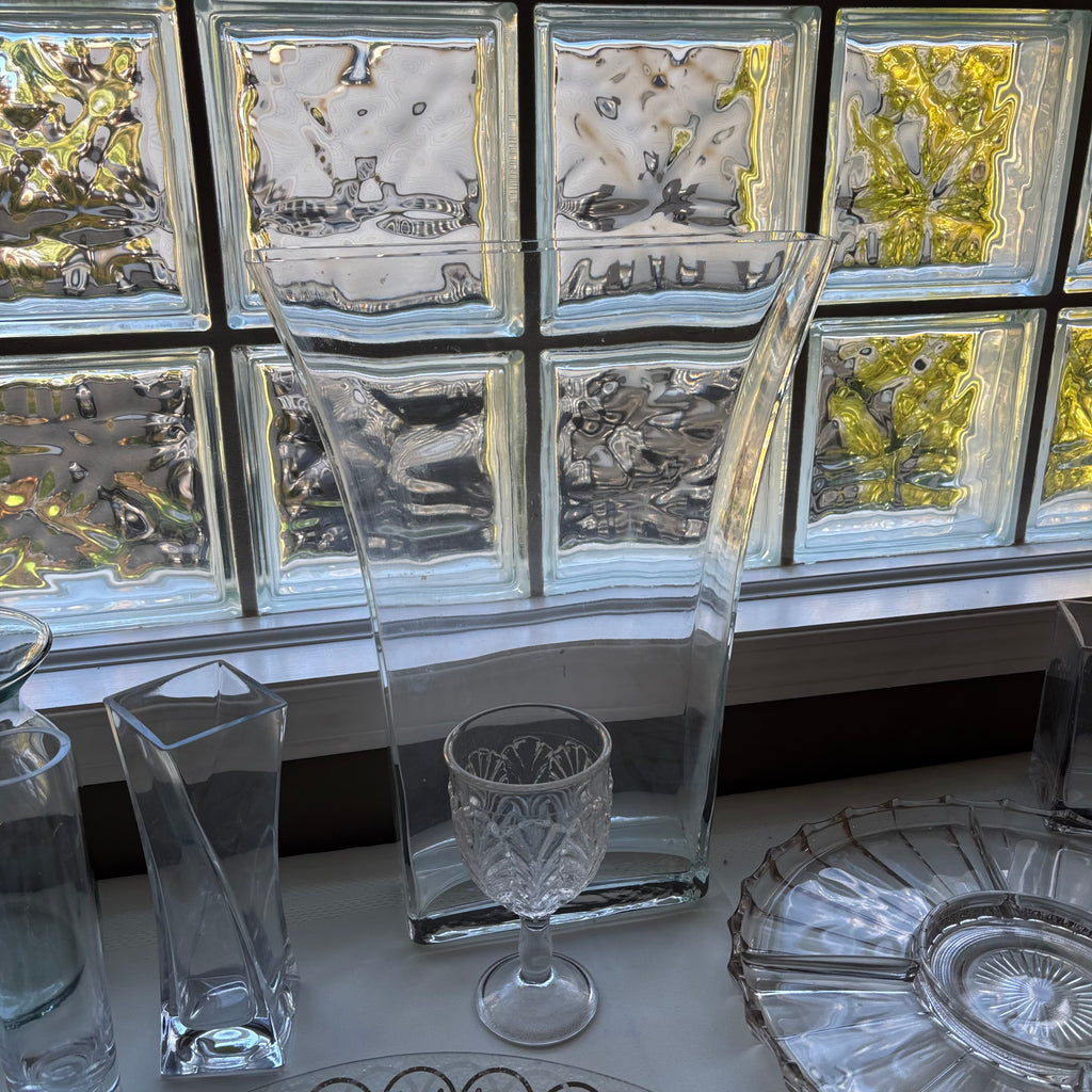 Y138 Vintage Grouping (Large heavy glass vase and more)