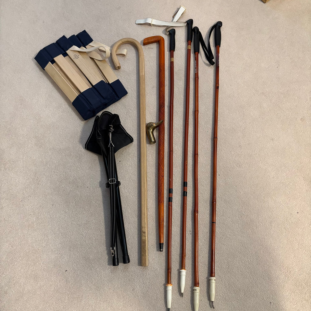 Y139 Vintage collection of walking sticks