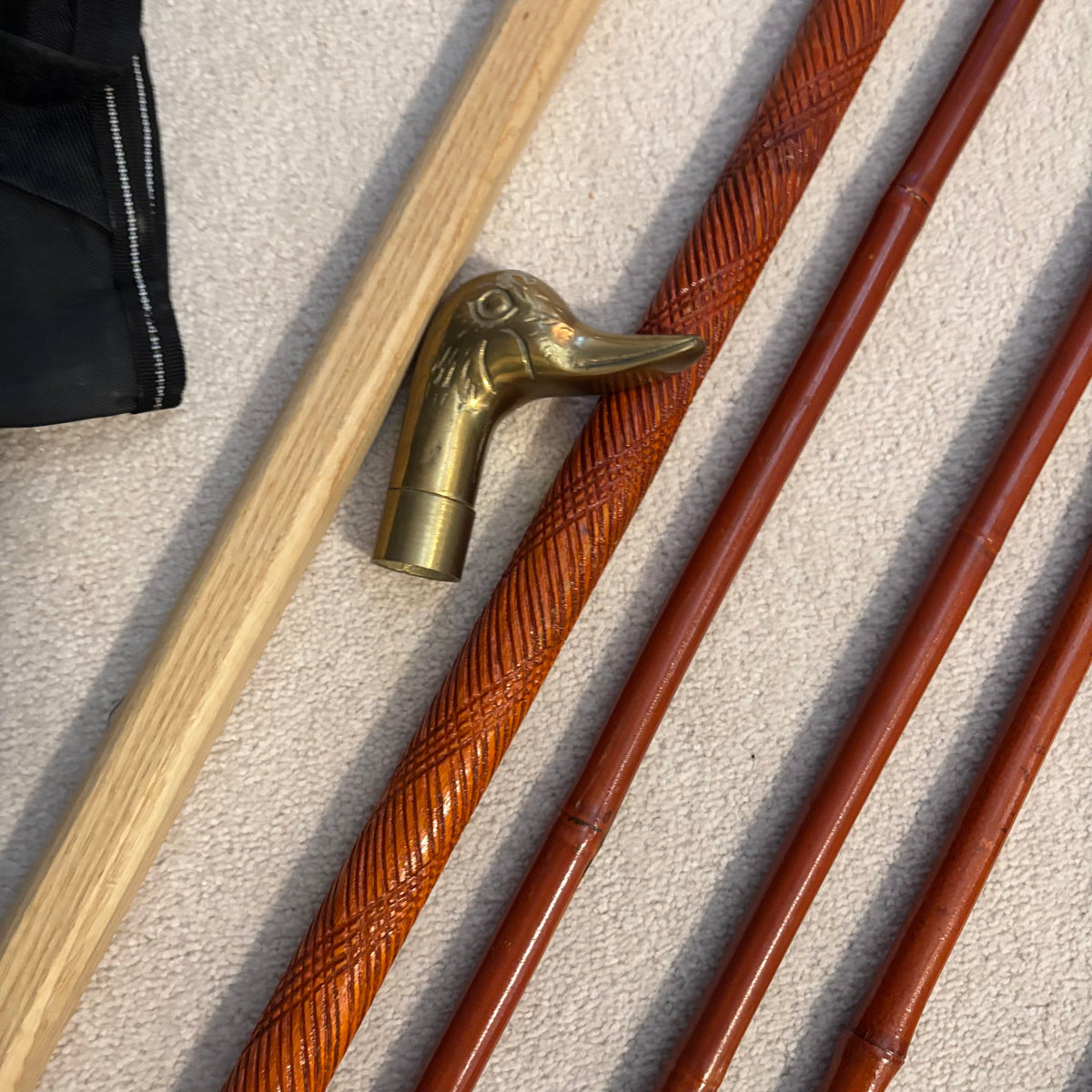 Y139 Vintage collection of walking sticks