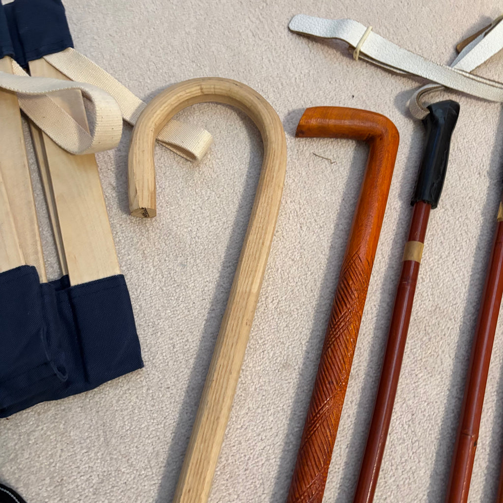 Y139 Vintage collection of walking sticks