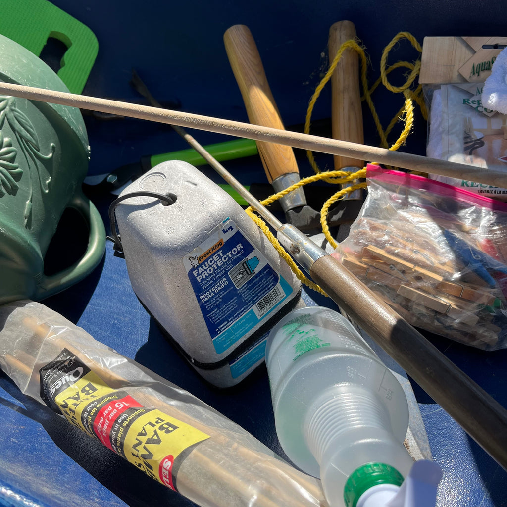 Y338 Garage Grouping (buckets, brooms and more)