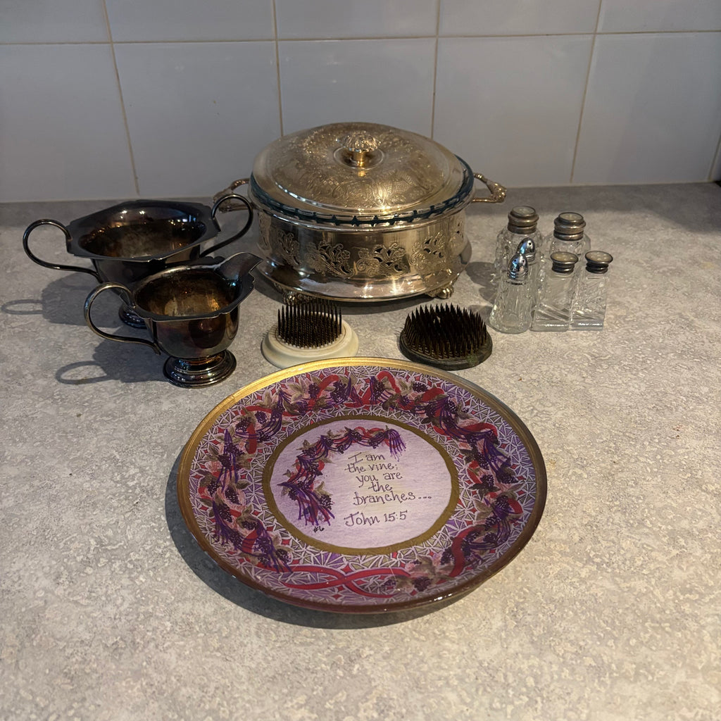 Y145 Vintage Kitchen Grouping (silverplate and more)
