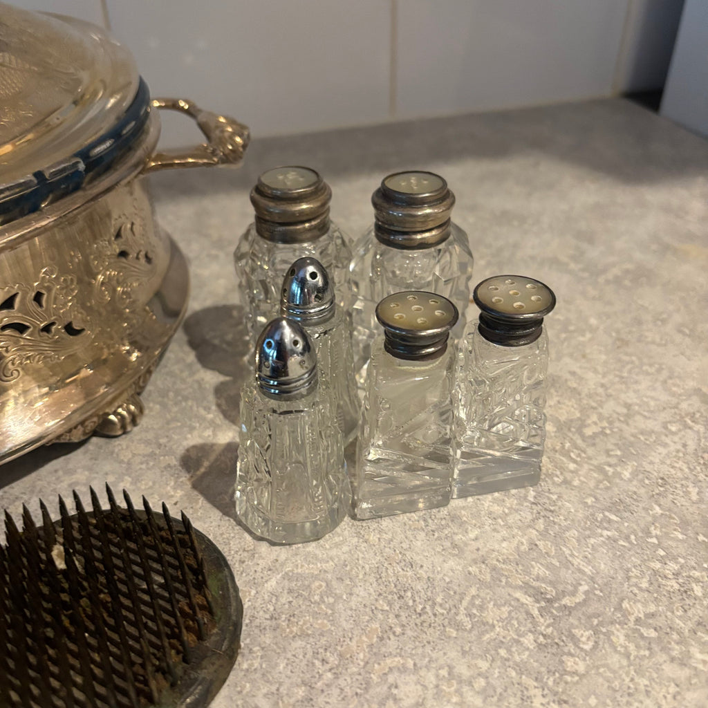 Y145 Vintage Kitchen Grouping (silverplate and more)