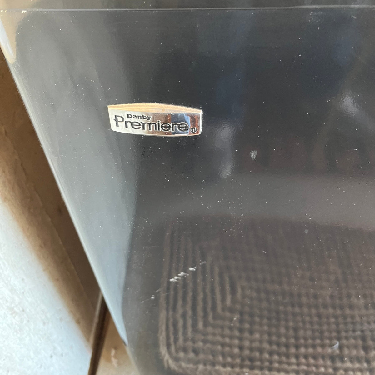 Y342 Black Danby chest freezer (model DCF5558L, 32" x 23" x 34", contents not included)