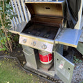 Y354 Nexgrill stainless steel propane BBQ with propane tank