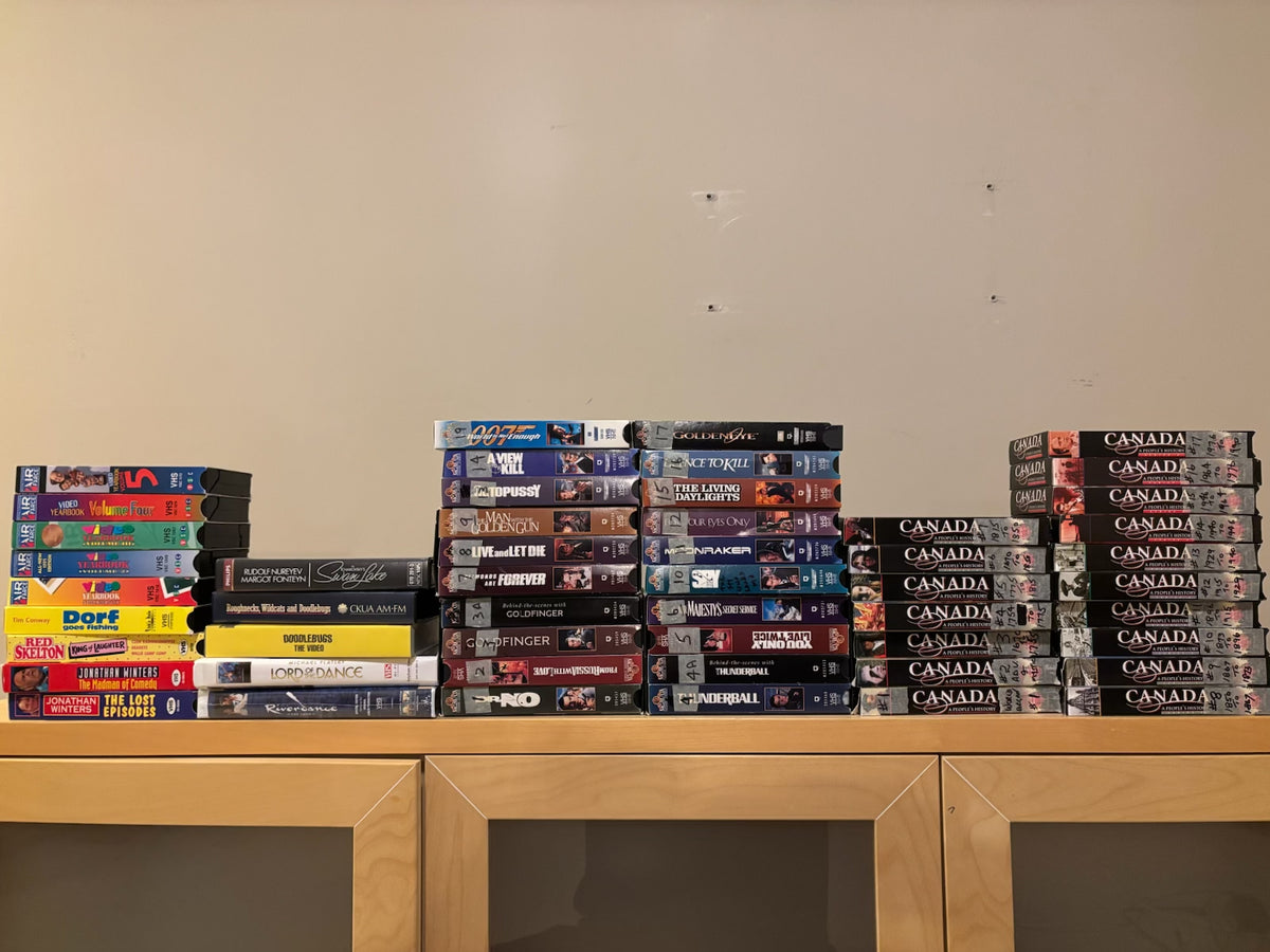 B205 VHS Grouping (James Bond and more)