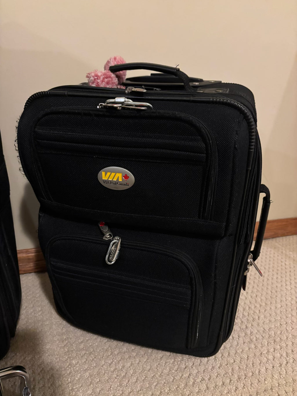 B207 3 Piece luggage grouping with metal trolley
