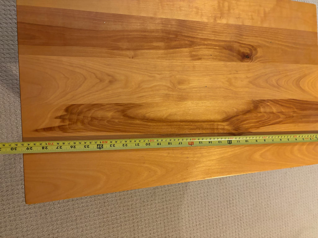 B219 Vintage IKEA "Vansbro" gateleg table from the 1980s, wooden bench and blonde wood wall shelf