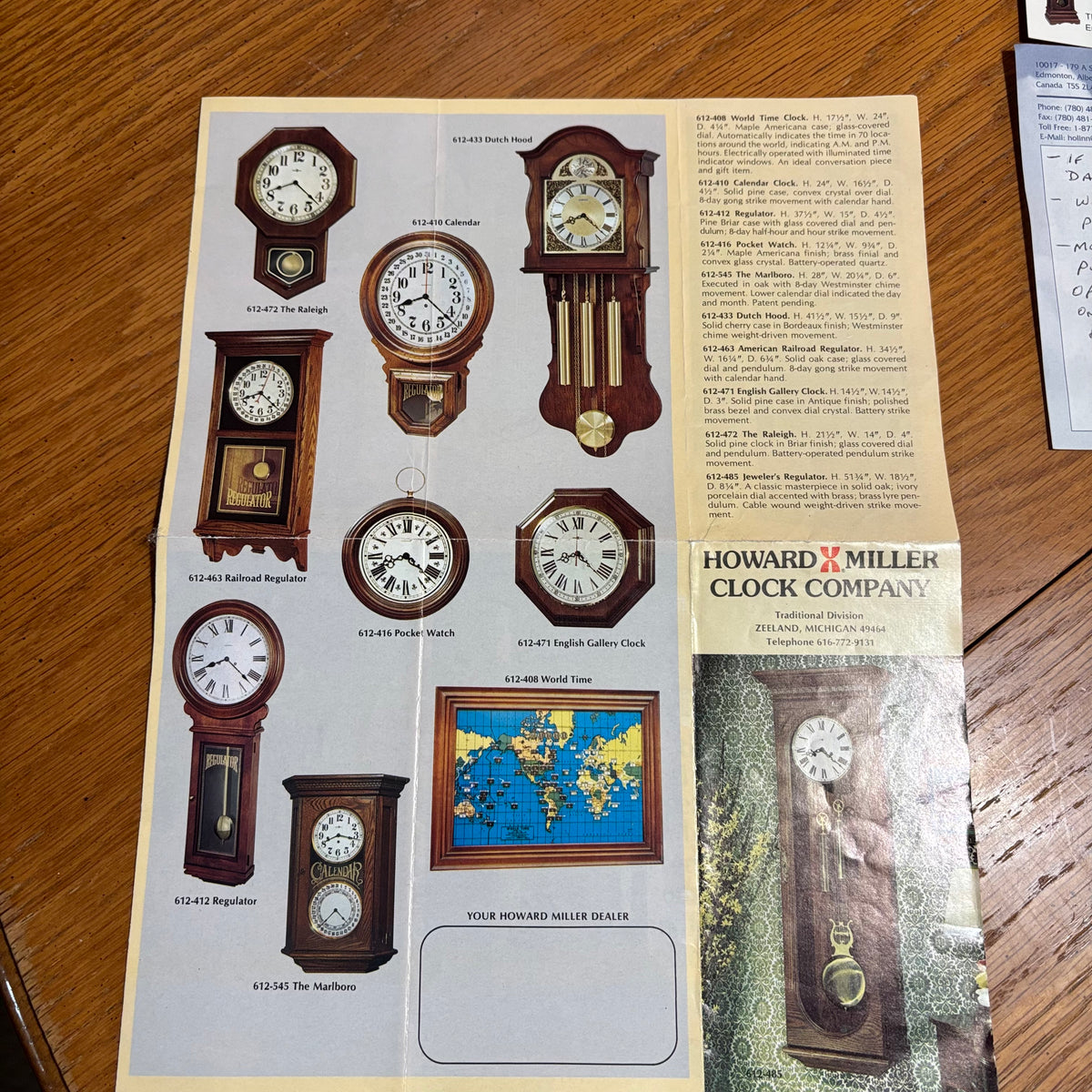 B100 Vintage Howard Millar Grandfather Clock (in excellent working condition) **SEE FULL DESCRIPTION