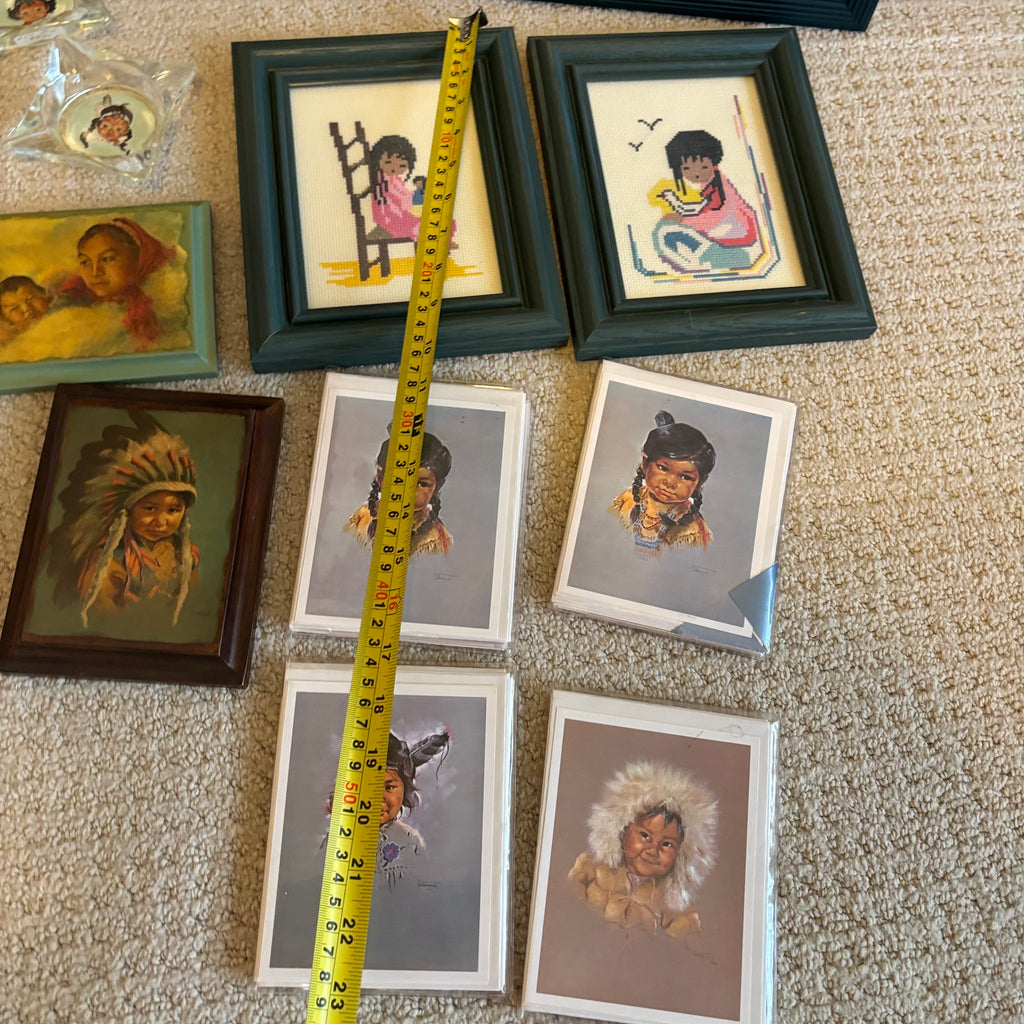 B115 Vintage Decor Grouping (needlepoint and more)
