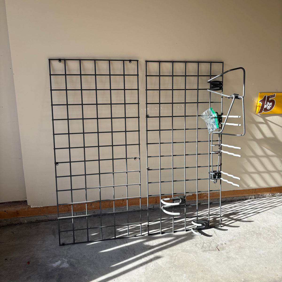 B123 Metal Grid Wall Racks Grouping