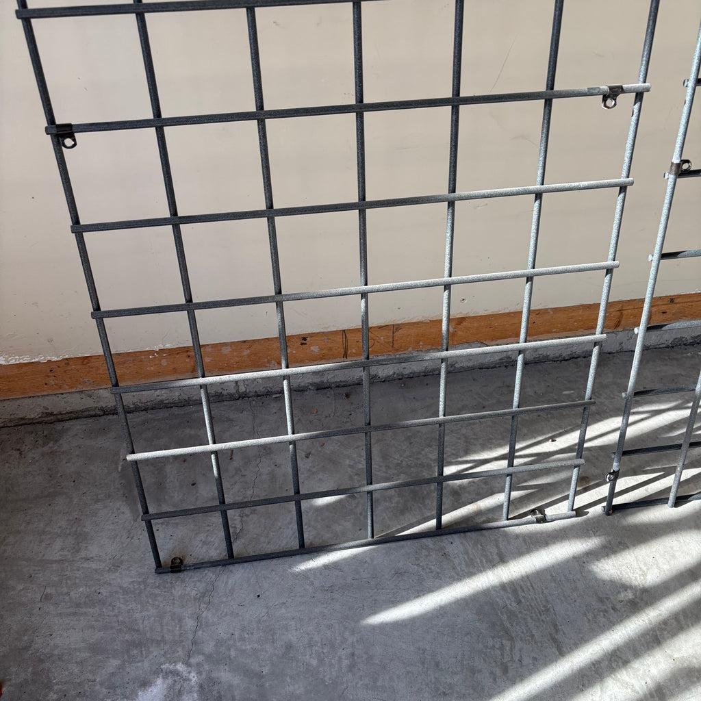 B123 Metal Grid Wall Racks Grouping