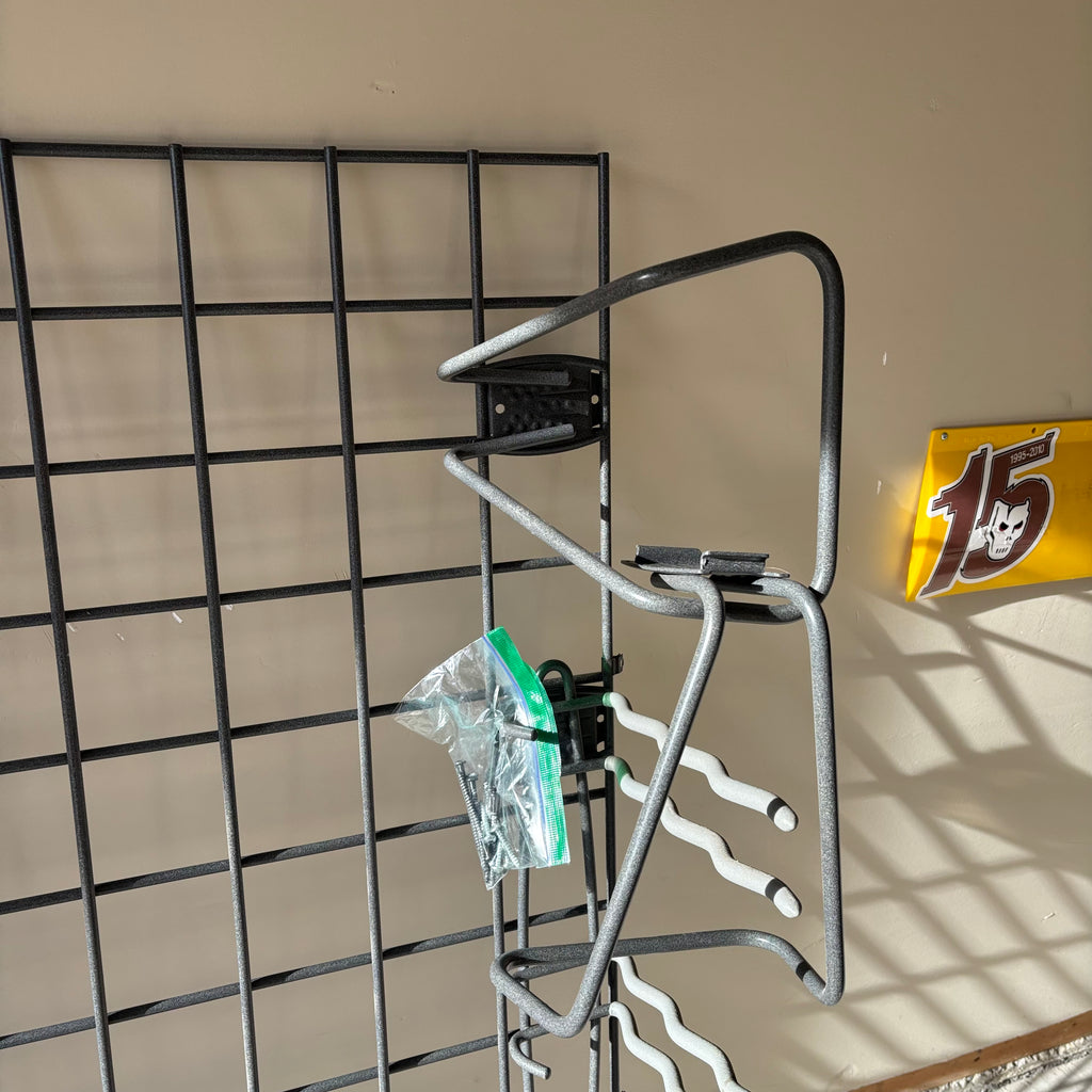 B123 Metal Grid Wall Racks Grouping