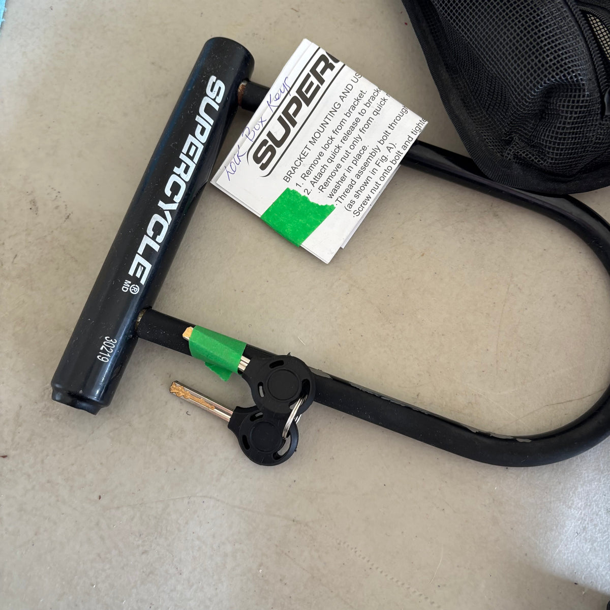 B125 Home Grouping (Supercycle bike lock and more)