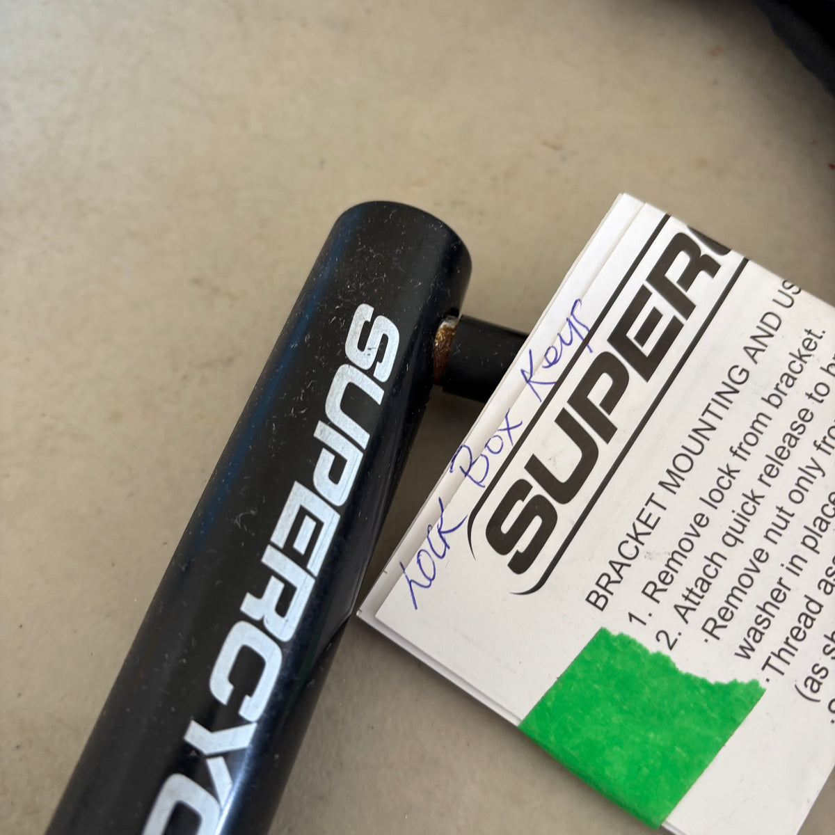 B125 Home Grouping (Supercycle bike lock and more)