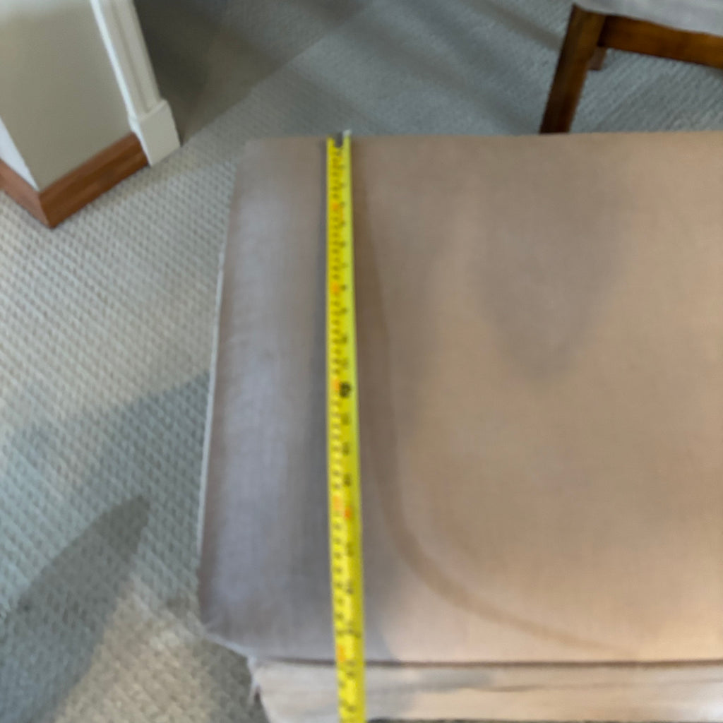 B126 Vintage Dining Chair and Velvet Ottoman