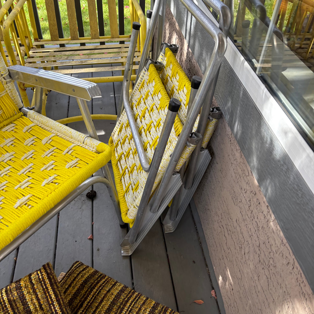 B130 Vintage Grouping (aluminum lawnchairs and more)