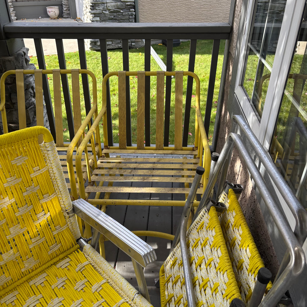 B130 Vintage Grouping (aluminum lawnchairs and more)