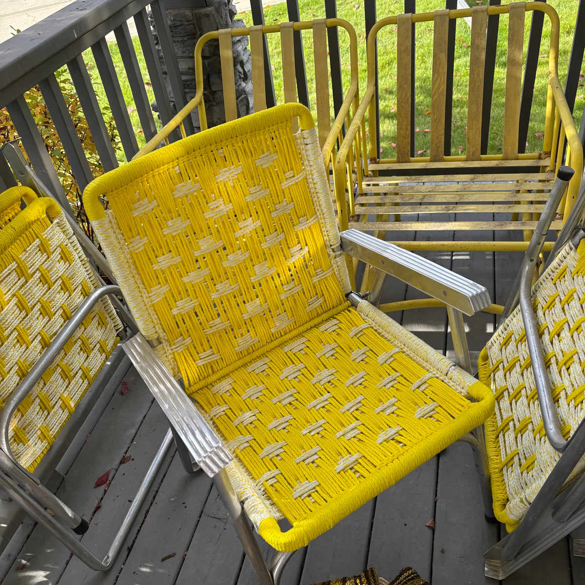 B130 Vintage Grouping (aluminum lawnchairs and more)