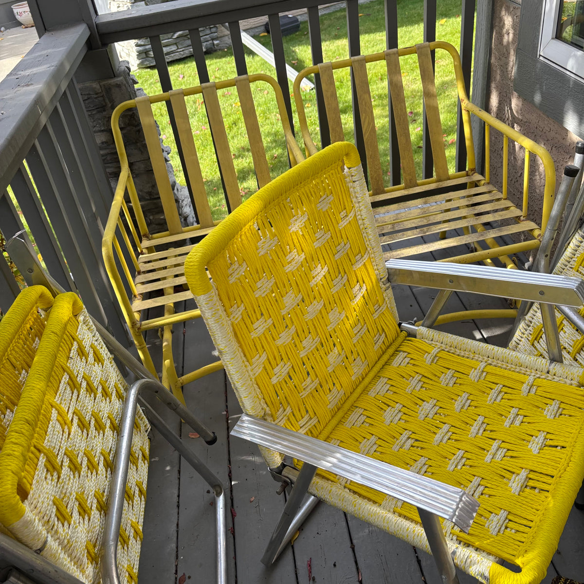 B130 Vintage Grouping (aluminum lawnchairs and more)