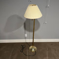 D305 Vintage metal based floor lamp with pleated shade