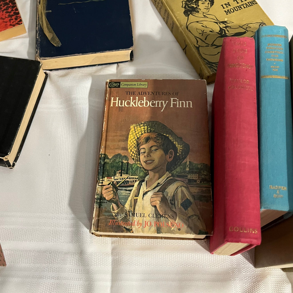 D317 Vintage Book Lot (Huckleberry Finn and more)
