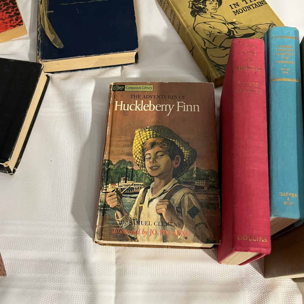 D317 Vintage Book Lot (Huckleberry Finn and more)