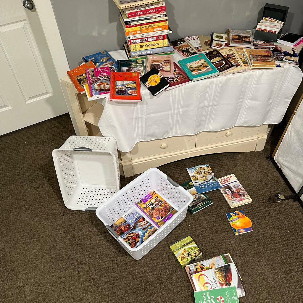 D325 Cookbook Grouping (dresser and baskets NOT included)
