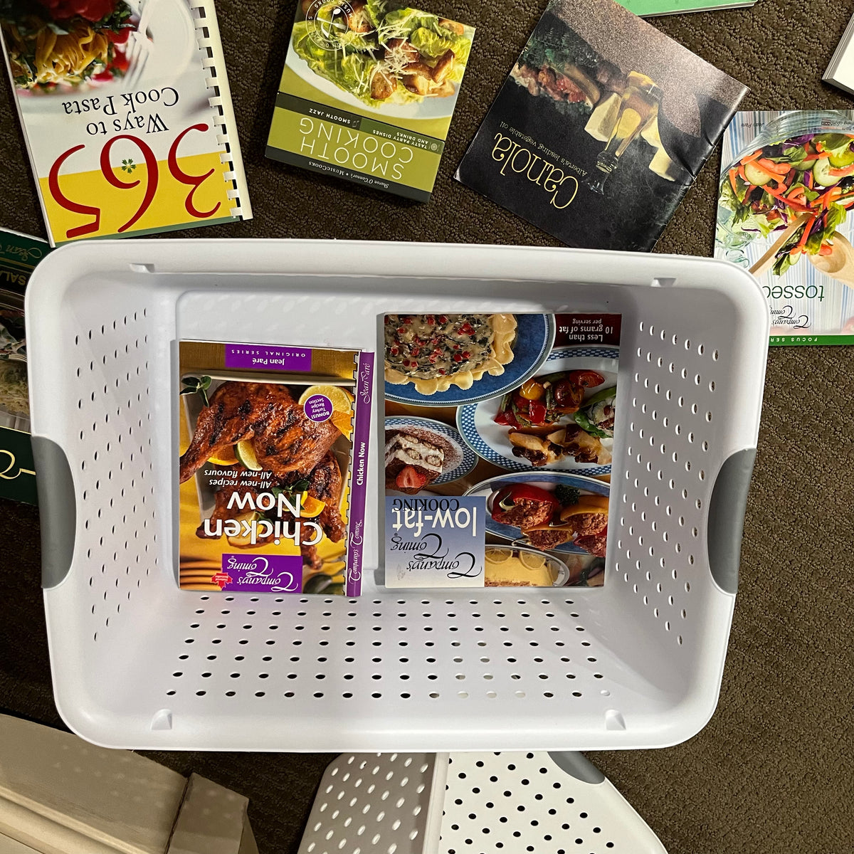 D325 Cookbook Grouping (dresser and baskets NOT included)