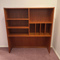 R100 SOLID TEAK MADE IN DENMARK UPPER HUTCH (42" X 40" X 12")