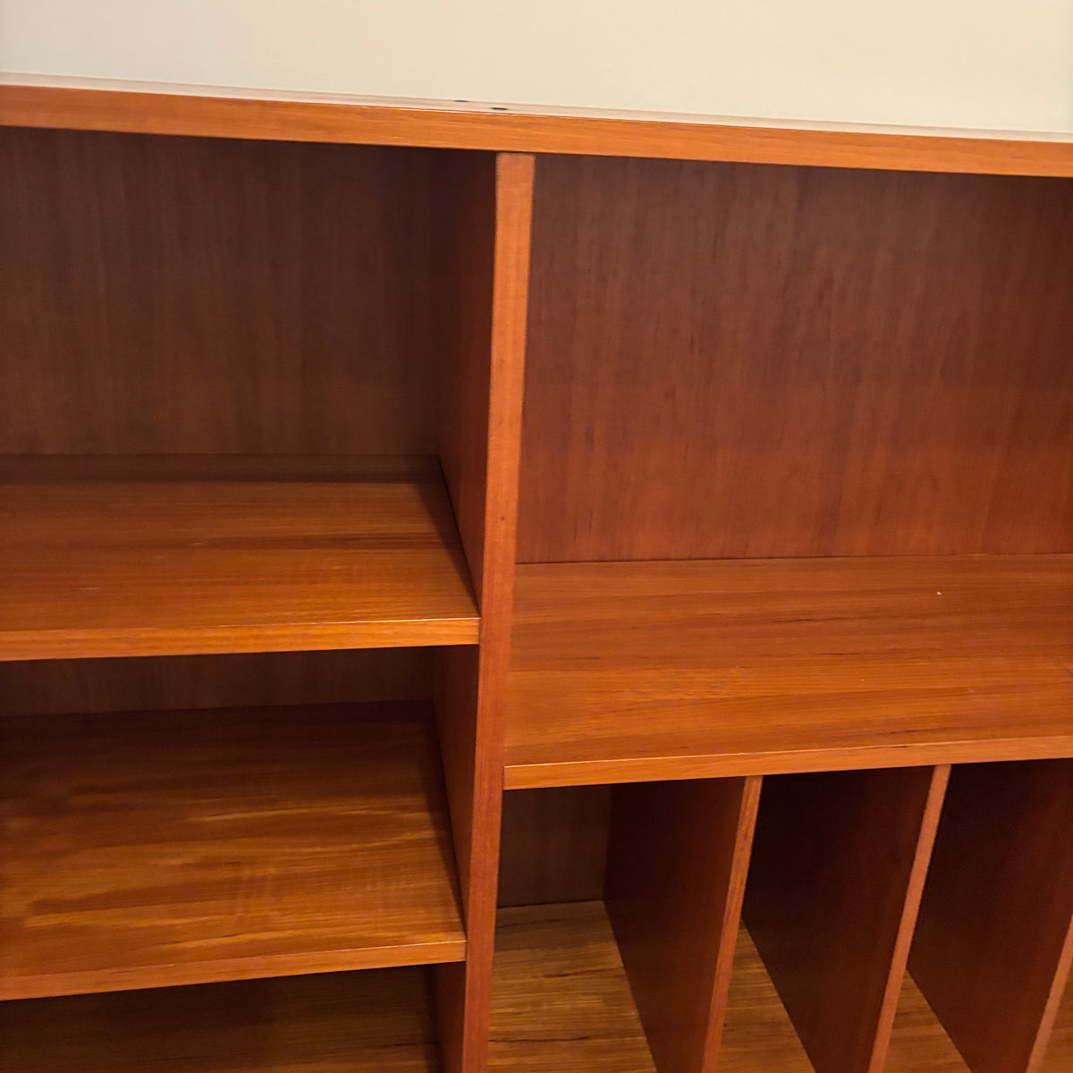 R100 SOLID TEAK MADE IN DENMARK UPPER HUTCH (42" X 40" X 12")
