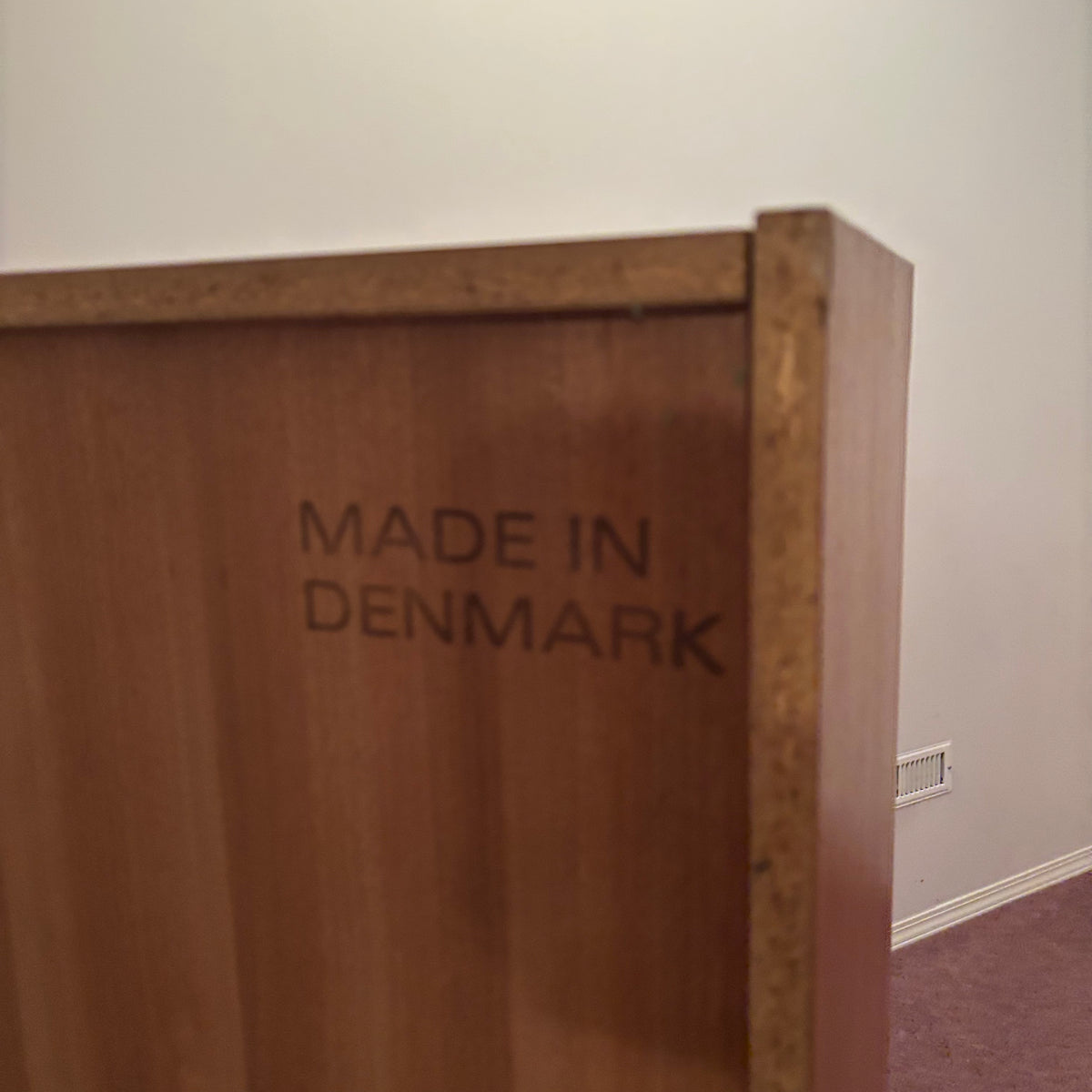 R100 SOLID TEAK MADE IN DENMARK UPPER HUTCH (42" X 40" X 12")