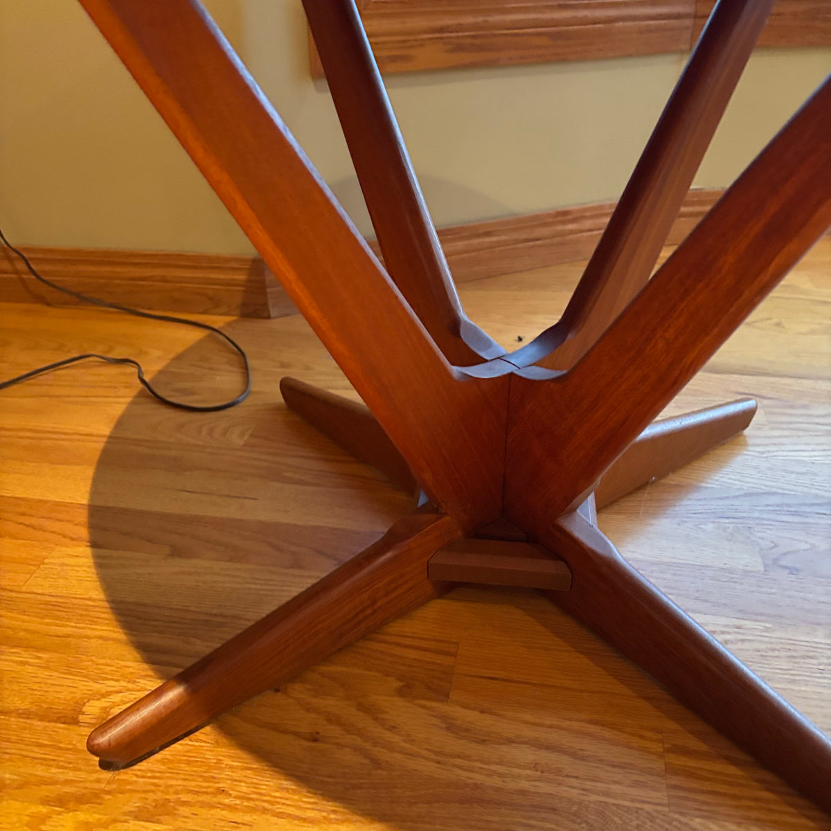 R113 Mid Century Radial Teak coffee table