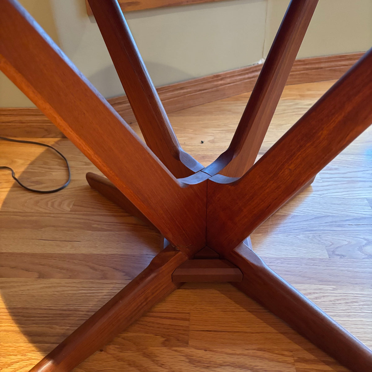 R113 Mid Century Radial Teak coffee table