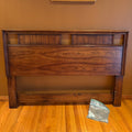 R116 Solid wood vintage double headboard